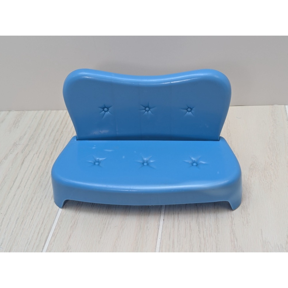 Barbie Happy Family Smart House Blue Couch Futon Folding Sofa Mattel READ